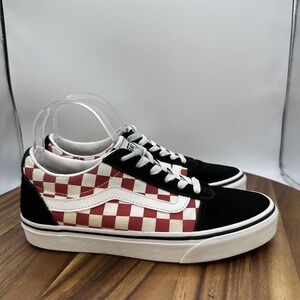 Vans Old Skool Checkerboard Low Top Shoes Suede Skater Casual Lace Women's 7.5‎